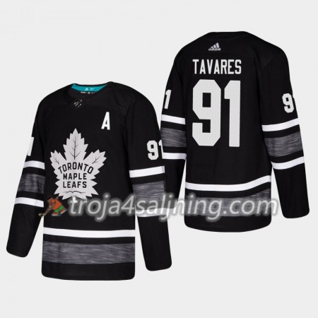 Toronto Maple Leafs tröja John Tavares 91 Svart 2019 All-Star Adidas Authentic - NHL Tröjor Herr